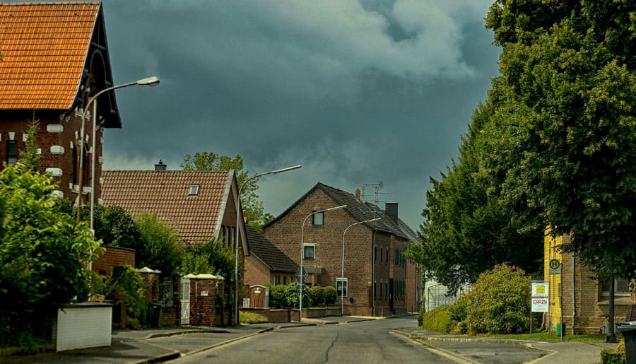 Фото немецкой деревушки во время путешествия по Европе