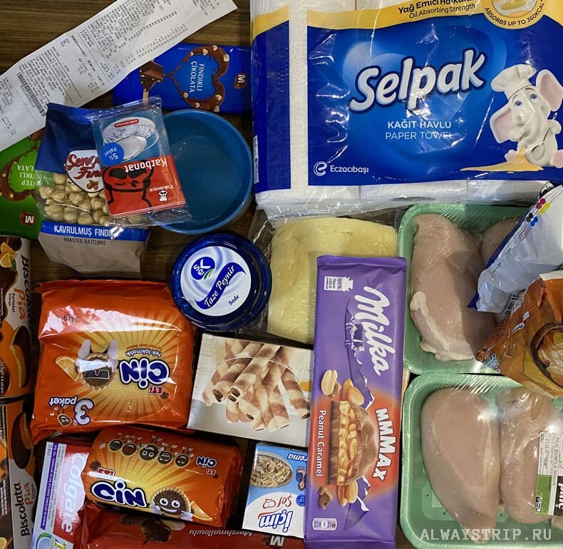 Покупки в турецком магазине Мигрос
