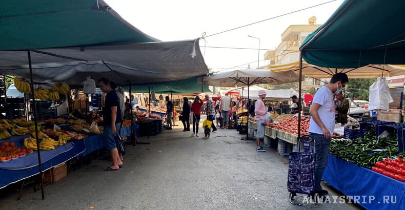Пустой рынок в Алании