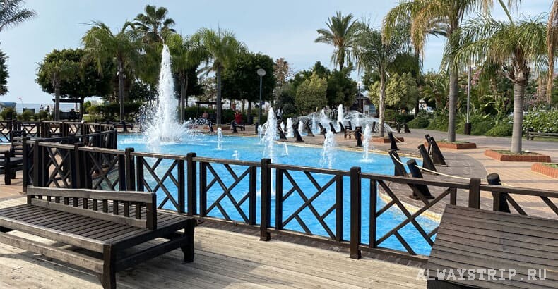 Фонтан на пляже Клеопатры