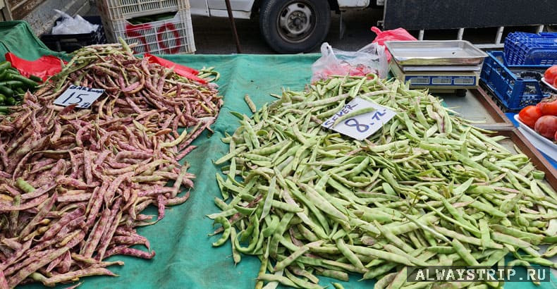 Фасоль на рынке