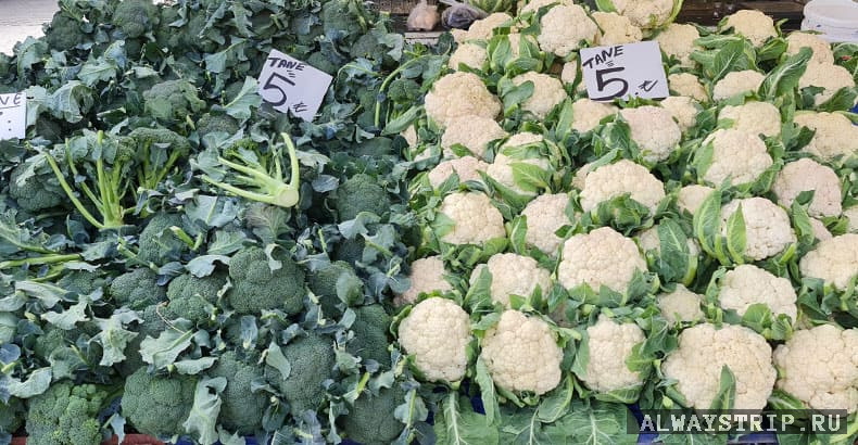 Брокколи и цветная капуста