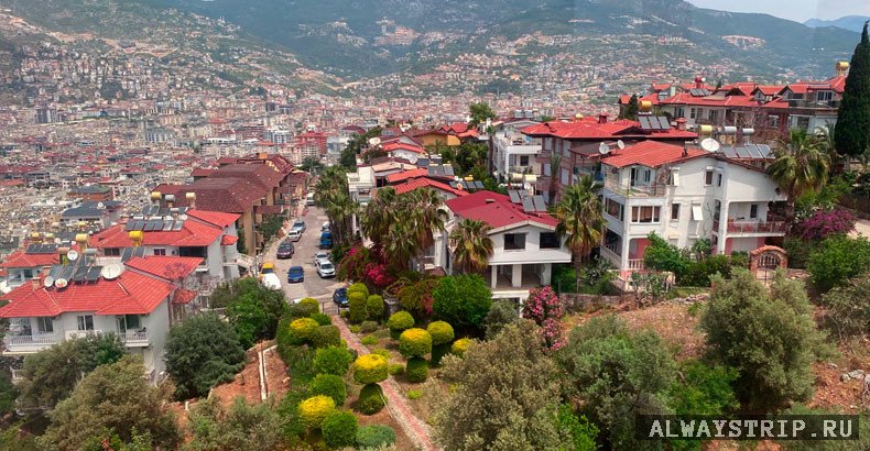 Вид на Аланию с высоты птичьего полета