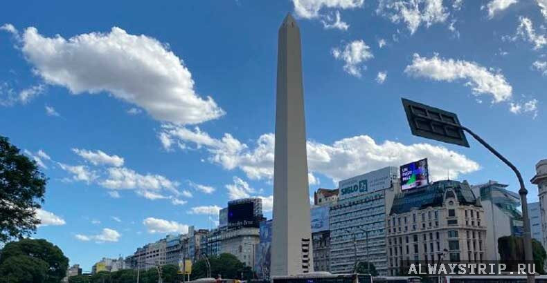 Центральный обелиск в Буэнос-Айресе