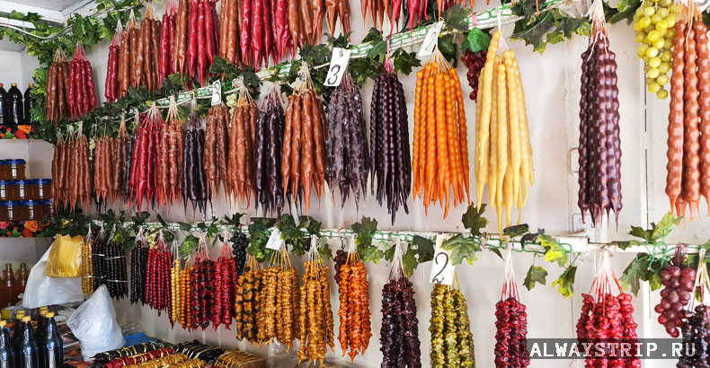 Чурчхела - грузинская еда