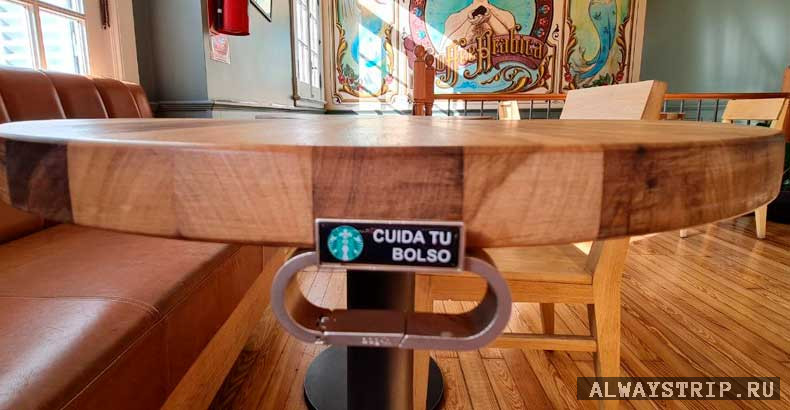 Стол в кафе