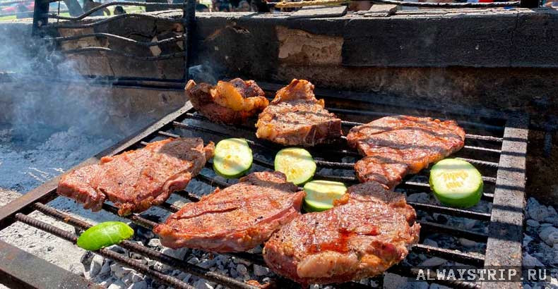 Асадо в парке