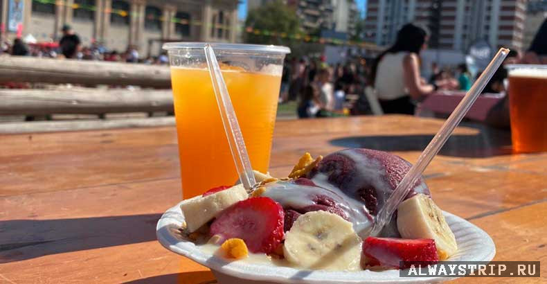 Бразильский асаи с соком