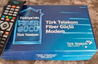 Коробка от модема компании Турктелеком