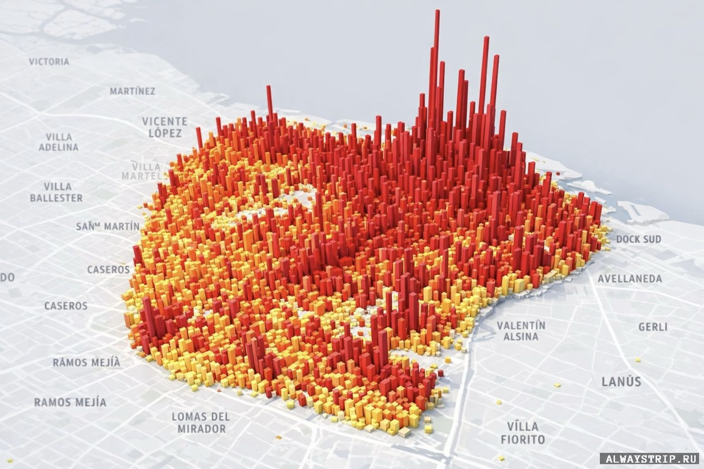 Карта безопасных районов Буэнос-Айреса