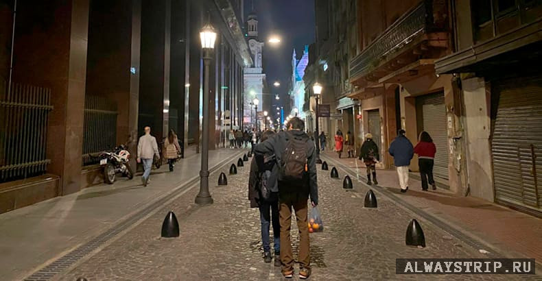 Буэнос-Айрес ночью
