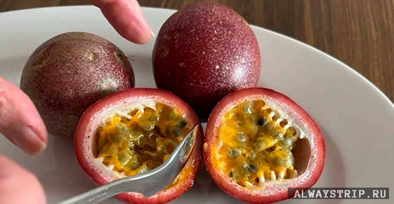 Маракуйя в разрезе